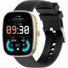 Smartwatch Damski Gravity GT18-7 na pasku gumowym w kolorze Złoty/Złoty o szerokości 22mm