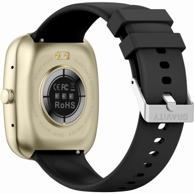 Smartwatch Damski Gravity GT18-7 na pasku gumowym w kolorze Złoty/Złoty o szerokości 22mm