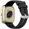 Smartwatch Damski Gravity GT18-7 na pasku gumowym w kolorze Złoty/Złoty o szerokości 22mm