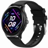 Smartwatch Damski Gravity GT12-1 na bransolecie mesh w kolorze Czarny/Czarny o szerokości 22mm