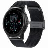 Smartwatch Damski Gravity GT12-1 na bransolecie mesh w kolorze Czarny/Czarny o szerokości 22mm