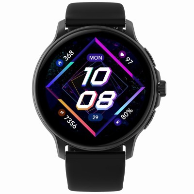 Smartwatch Damski Gravity GT12-1 na bransolecie mesh w kolorze Czarny/Czarny o szerokości 22mm