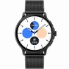 Smartwatch Damski Gravity GT12-1 na bransolecie mesh w kolorze Czarny/Czarny o szerokości 22mm