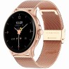 Smartwatch Damski Gravity GT12-3 na bransolecie mesh w kolorze Różowe Złoto/Różowe Złoto o szerokości 22mm