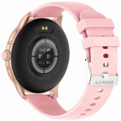 Smartwatch Damski Gravity GT12-3 na bransolecie mesh w kolorze Różowe Złoto/Różowe Złoto o szerokości 22mm