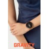 Smartwatch Damski Gravity GT12-4 na bransolecie mesh w kolorze Różowe Złoto/Różowe Złoto o szerokości 22mm