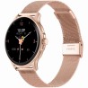 Smartwatch Damski Gravity GT12-4 na bransolecie mesh w kolorze Różowe Złoto/Różowe Złoto o szerokości 22mm