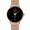 Smartwatch Damski Gravity GT12-4 na bransolecie mesh w kolorze Różowe Złoto/Różowe Złoto o szerokości 22mm