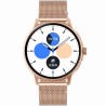 Smartwatch Damski Gravity GT12-5 na bransolecie mesh w kolorze Różowe Złoto/Różowe Złoto o szerokości 22mm