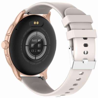 Smartwatch Damski Gravity GT12-5 na bransolecie mesh w kolorze Różowe Złoto/Różowe Złoto o szerokości 22mm