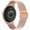 Smartwatch Damski Gravity GT12-5 na bransolecie mesh w kolorze Różowe Złoto/Różowe Złoto o szerokości 22mm