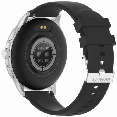 Smartwatch Damski Gravity GT12-7 na bransolecie mesh w kolorze Srebrny/Srebrny o szerokości 22mm