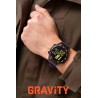Smartwatch Męski Gravity GT13-5 na bransolecie stalowej w kolorze Czarny/Czarny o szerokości 26mm