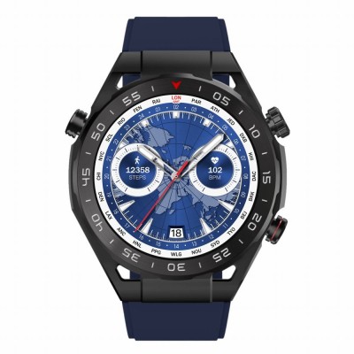 Smartwatch Męski Gravity GT13-5 na bransolecie stalowej w kolorze Czarny/Czarny o szerokości 26mm