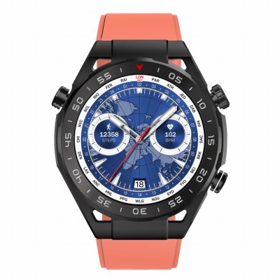 Smartwatch Męski Gravity GT13-6 na bransolecie stalowej w kolorze Czarny/Czarny o szerokości 26mm