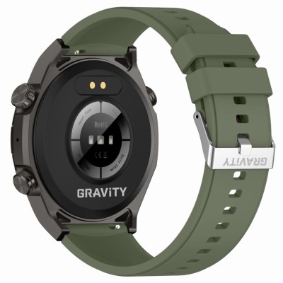 Smartwatch Męski Gravity GT13-7 na bransolecie stalowej w kolorze Czarny/Czarny o szerokości 26mm