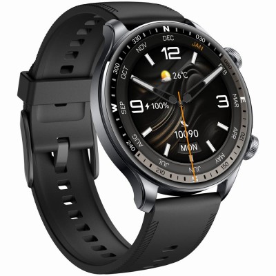 Smartwatch Męski Gravity GT35-2 na pasku gumowym w kolorze Grafitowy/Czarny o szerokości 22mm