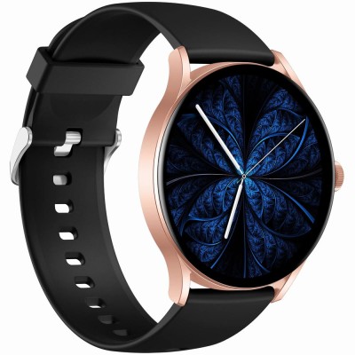 Smartwatch Damski Gravity GT2-2 PRO na pasku gumowym w kolorze Różowe Złoto/Czarny o szerokości 22mm