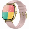 Smartwatch Damski Gravity GT32-1 na pasku gumowym w kolorze Złoty/Różowy o szerokości 18mm