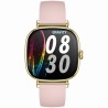 Smartwatch Damski Gravity GT32-1 na pasku gumowym w kolorze Złoty/Różowy o szerokości 18mm