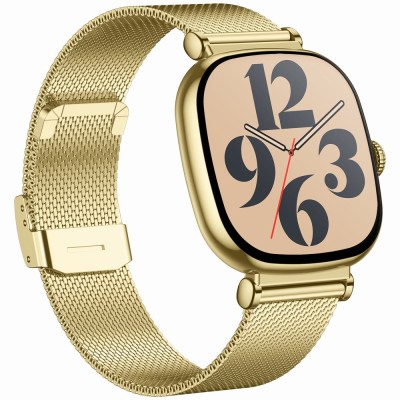 Smartwatch Damski Gravity GT32-1 na pasku gumowym w kolorze Złoty/Różowy o szerokości 18mm