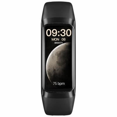 Smartwatch Męski Gravity GT40-1 na pasku gumowym w kolorze Czarny/Czarny o szerokości 19mm
