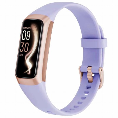 Smartwatch Damski Gravity GT40-4 na pasku gumowym w kolorze Różowy/Fioletowy o szerokości 19mm