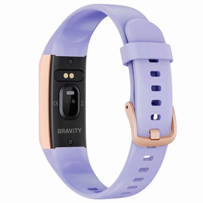 Smartwatch Damski Gravity GT40-4 na pasku gumowym w kolorze Różowy/Fioletowy o szerokości 19mm