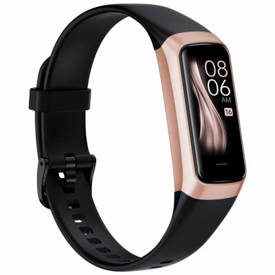Smartwatch Damski Gravity GT40-5 na pasku gumowym w kolorze Różowy/Czarny o szerokości 19mm