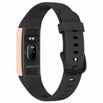 Smartwatch Damski Gravity GT40-5 na pasku gumowym w kolorze Różowy/Czarny o szerokości 19mm