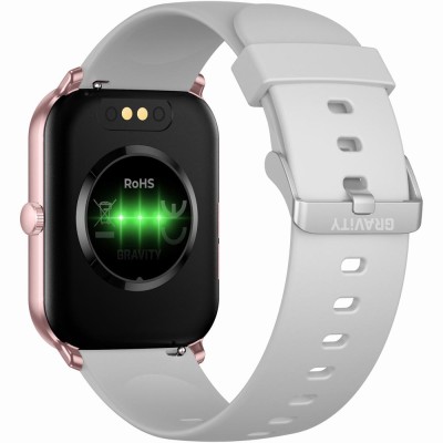 Smartwatch Damski Gravity GT36-2 na pasku gumowym w kolorze Różowy/Czarny o szerokości 22mm