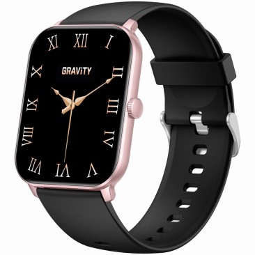 Smartwatch Damski Gravity GT36-3 na pasku gumowym w kolorze Różowy/Szary o szerokości 22mm