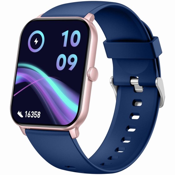 Smartwatch Damski Gravity GT36-4 na pasku gumowym w kolorze Różowy/Granatowy o szerokości 22mm