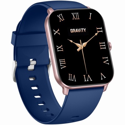 Smartwatch Damski Gravity GT36-4 na pasku gumowym w kolorze Różowy/Granatowy o szerokości 22mm