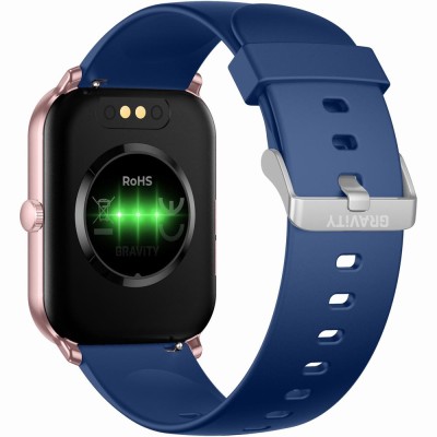 Smartwatch Damski Gravity GT36-4 na pasku gumowym w kolorze Różowy/Granatowy o szerokości 22mm