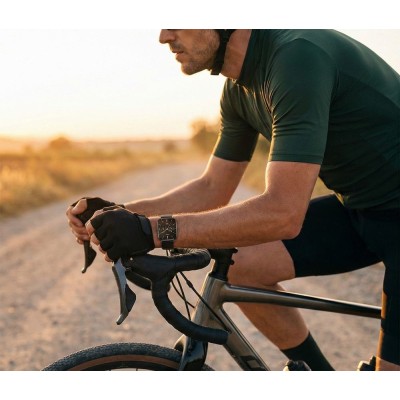 Smartwatch Męski Gravity GT36-5 na pasku gumowym w kolorze Czarny/Czarny o szerokości 22mm