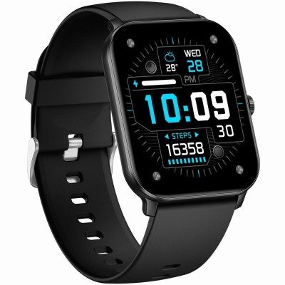 Smartwatch Męski Gravity GT36-5 na pasku gumowym w kolorze Czarny/Czarny o szerokości 22mm