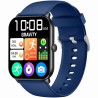 Smartwatch Męski Gravity GT36-6 na pasku gumowym w kolorze Czarny/Granatowy o szerokości 22mm