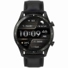 Smartwatch Męski Gravity GT10-2 na pasku skórzanym w kolorze Czarny/Czarny o szerokości 22mm