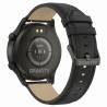 Smartwatch Męski Gravity GT10-2 na pasku skórzanym w kolorze Czarny/Czarny o szerokości 22mm