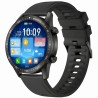 Smartwatch Męski Gravity GT10-4 na pasku skórzanym w kolorze Czarny/Brązowy o szerokości 22mm