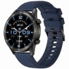 Smartwatch Męski Gravity GT10-5 na pasku skórzanym w kolorze Czarny/Czarny o szerokości 22mm