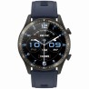 Smartwatch Męski Gravity GT10-5 na pasku skórzanym w kolorze Czarny/Czarny o szerokości 22mm