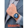 Smartwatch Męski Gravity GT10-6 na bransolecie stalowej w kolorze Srebrny/Srebrny o szerokości 22mm