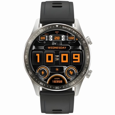 Smartwatch Męski Gravity GT10-6 na bransolecie stalowej w kolorze Srebrny/Srebrny o szerokości 22mm