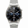 Smartwatch Męski Gravity GT10-6 na bransolecie stalowej w kolorze Srebrny/Srebrny o szerokości 22mm