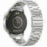 Smartwatch Męski Gravity GT10-6 na bransolecie stalowej w kolorze Srebrny/Srebrny o szerokości 22mm