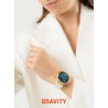 Smartwatch Damski Gravity GT5-2 na bransolecie mesh w kolorze Złoty/Złoty o szerokości 18mm