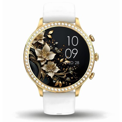 Smartwatch Damski Gravity GT5-2 na bransolecie mesh w kolorze Złoty/Złoty o szerokości 18mm