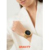 Smartwatch Damski Gravity GT5-3 na bransolecie mesh w kolorze Złoty/Złoty o szerokości 18mm